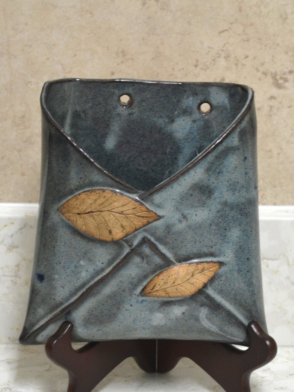 Handcrafted Ceramic Envelope Style Wall Pocket